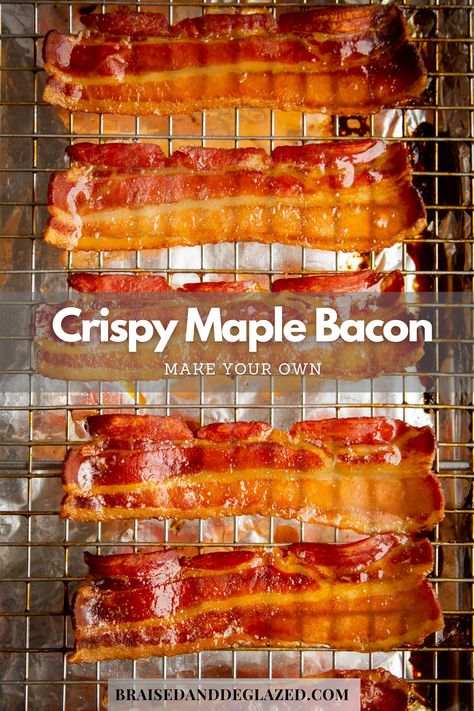 Maple Bacon Recipes, Bacon Blt, Bacon Snacks, Maple Syrup Recipes, Bacon Stuffed Mushrooms, Bacon Breakfast, Asian Snacks, Glutenfree Dairyfree, Maple Bacon