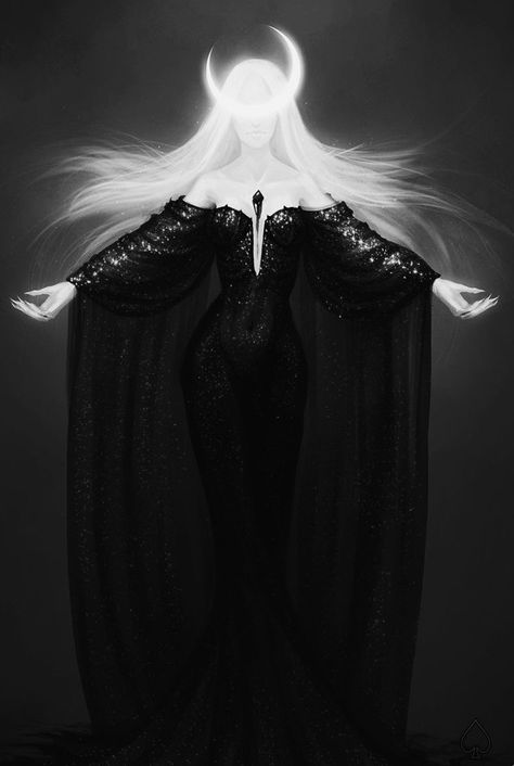 Faceless Goddess Fantasy Art, Nott Goddess, Lilith Goddess Aesthetic, Nyx Goddess Aesthetic, Nyx Goddess Art, Dark Goddess Aesthetic, Dark Goddesses, Nyx Goddess, Dark Fae