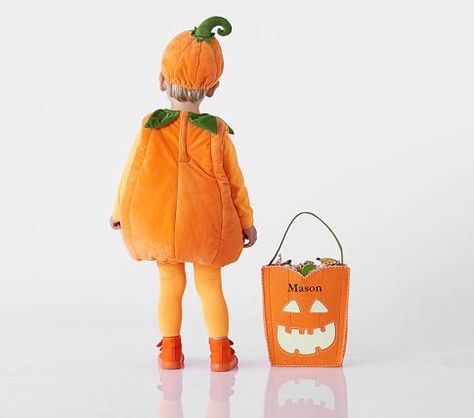 Glow-in-the-Dark Toddler Pumpkin Costume | Pottery Barn Kids Toddler Pumpkin Costume, Rocket Costume, Funny Baby Costumes, Baby Pumpkin Costume, Queen Halloween Costumes, Pumpkin Halloween Costume, Light Up Pumpkins, Classic Halloween Costumes, Pumpkin Costume