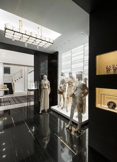 CHANEL Opens Impressive Canadian Flagship [Photos] Luxury Retail Interior, Luxury Retail Store, French Luxury Brands, Retail Interior Design, Chanel Boutique, Chanel Store, Store Interiors, Entrance Foyer, Parisian Apartment