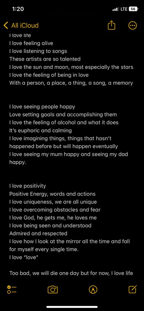 I hate talking to people about my problems and sometimes, about my life, what i like and dislike. The notes on my phone has been so good in my self expression journey and writings as well. In this note, i was talking about the few things i love and how much i am grateful to God for being able to express myself. #pinterest #words #writings #lovestay #explore Writing Feelings, Like And Dislike, Grateful To God, Talking To People, Journal Inspiration Writing, What To Write About, Words That Describe Feelings, Likes And Dislikes, Listen To Song