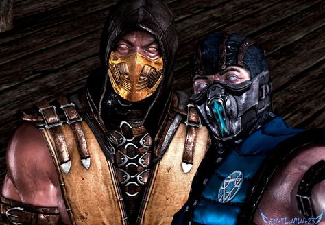 MkX Subzero x Scorpion by ANgELoNlINe23 on DeviantArt Subzero Costume, Scorpion Costume, Elder Gods, Noob Saibot, Me And Bro, Big Battle, Horror Artwork, Newcastle United, Video Game Characters