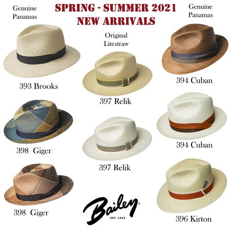 Bailey Straw Hats Men’s Summer Hats, Derby Outfits Men, Straw Hat Men, Bailey Hats, Mens Straw Hats, Summer Fedora, Ky Derby, Derby Outfits, Handmade Hats