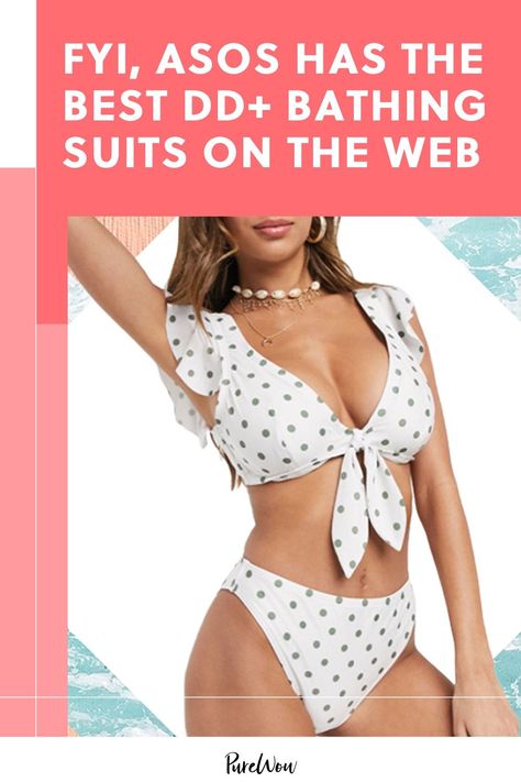 The best place to find affordable and cute swimwear over a size DD+ is ASOS. Take it from one editor, who's been a fan of the ASOS Fuller Bust collections for years. #asos #bathingsuits #swimwear Cute Swimwear, Flattering Swimsuits, Simple Summer Outfits, Gingham Skirt, Chic Skirts, Fashion Sites, Striped Swimsuit, Bohemian Clothes, Fashion Essentials