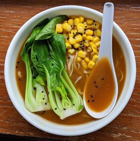 Veggie Ramen Broth, Vegan Ramen Broth, Homemade Ramen Broth, Vegan Ramen Recipes, Gluten Free Ramen, White Miso Paste, Vegetarian Ramen, Ramen Broth, Easy Ramen