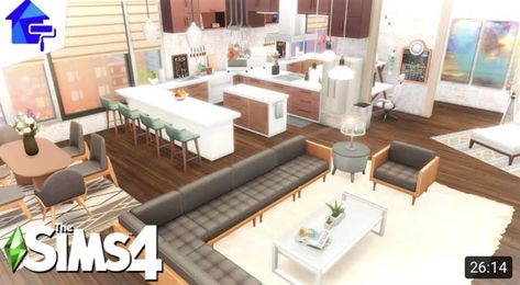 122 Hakim House Sims 4 Layout, 122 Hakim House Sims 4, Apartment Sims 4, Sims 4 Apartment, San Myshuno, Sims Houses, Family Apartment, Apartment Renovation, Sims 4 Build