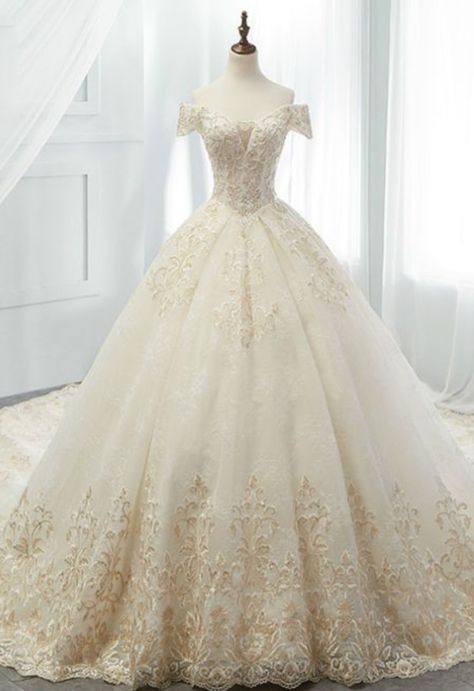 You and Jimin get married, have kids then BAM.. Life story between Y/… #fanfic # Fanfic # amreading # books # wattpad Champagne Ball Gown, Luxury Champagne, Off The Shoulder Wedding Dress, Lace Applique Wedding Dress, Western Wedding Dresses, Shoulder Wedding Dress, Magazine Photos, Wedding Dress Champagne, Applique Wedding