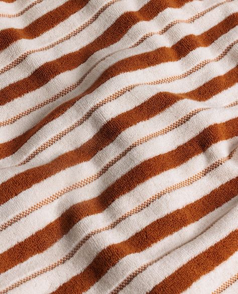 This might just be our favourite Baina launch yet! A beautiful new colourway, AND a very cool new take on Baina's signature checkerboard.⁠ ⁠ Lakehouse stripe (a classic stripe paired with a little embroidered checkerboard detail - see the close-up pic) is already a Baina bestseller in Caper and Chalk... Now it comes in this new colourway, Fuyu and Chalk - a rich and warm orange-red, balanced with a fresh off-white.⁠ ⁠ Plus, this Fuyu and Chalk collection also sees the introduction of the Busb... Colour Pairing, Bathing Routine, The Lake House, Time Routine, Cotton Bath Mats, Towel Crafts, Cotton Hand Towels, By The Lake, Cotton Bath Towels