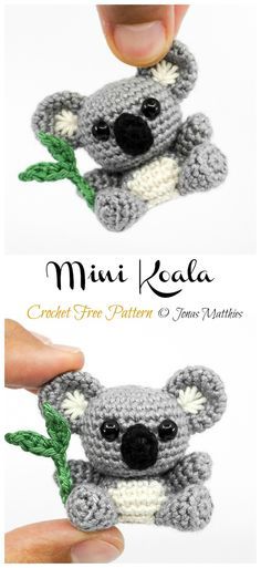 Amigurumi Koala Crochet Free Pattern - Crochet & Knitting Crochet Ideas Aesthetic, Koala Crochet, Hand Embroidery Patterns Free, Crochet Bear Patterns, Crochet Easter, Animals Toys, Knot Pillow, Crochet Animals Free Patterns, Crochet Amigurumi Free