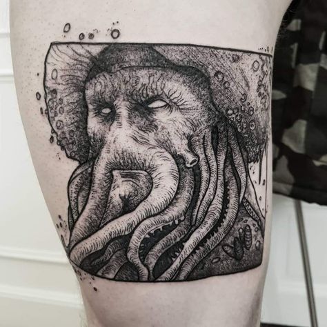 Davy Jones And Calypso Tattoo, Davey Jones Tattoo, Locker Tattoo, Davy Jones Tattoo, Ryan Ashley Tattoo, Davy Jones Locker, Skateboard Artwork, Ryan Ashley, Gamer Tattoos