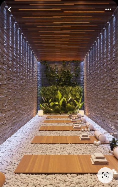 Wellness Spa Interior Design, Meditation Space Architecture, Wellness Center Design, Wellbeing Centre, Outdoor Meditation, Holistic Center, Home Spa Room, Spa Interior Design, Cladding Design