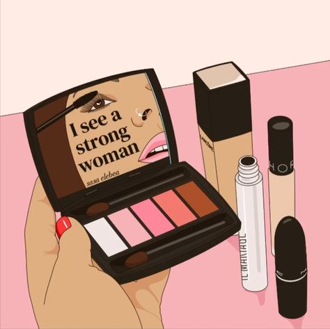 @sasaelebea Makeup Illustration, Printed Magnets, Dope Quotes, Women Empowerment Quotes, Vision Board Affirmations, Illustration Quotes, Self Healing Quotes, Quotes Inspiring, Inspiring Women