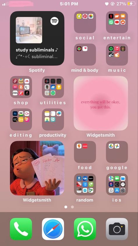 Cute Ways To Decorate Your Phone, Iphone 11 Homescreen Ideas, Iphone 15 Widget Ideas, Phone Ideas Organization Aesthetic, Phone Layout Aesthetic, Widgets Iphone, Iphone Tutorial, Ios Widgets, Phone Apps Iphone