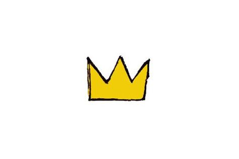 Basquiat Crown, Crown, Tumblr, Yellow