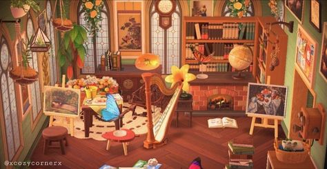 Acnh Fairytale, Acnh House, Nintendo Switch Animal Crossing, Acnh Cottagecore, Animal Crossing Funny, Cottagecore Art, Animal Crossing Guide, Art Studio Room, Animal Crossing Wild World