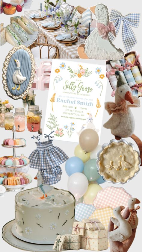 Silly Goose Themed Baby Shower Silly Goose, Baby Shower Theme, Future Kids, Future Baby, 21st Birthday, Baby Fever, Baby Shower Themes, Birth Announcement, Shower Ideas