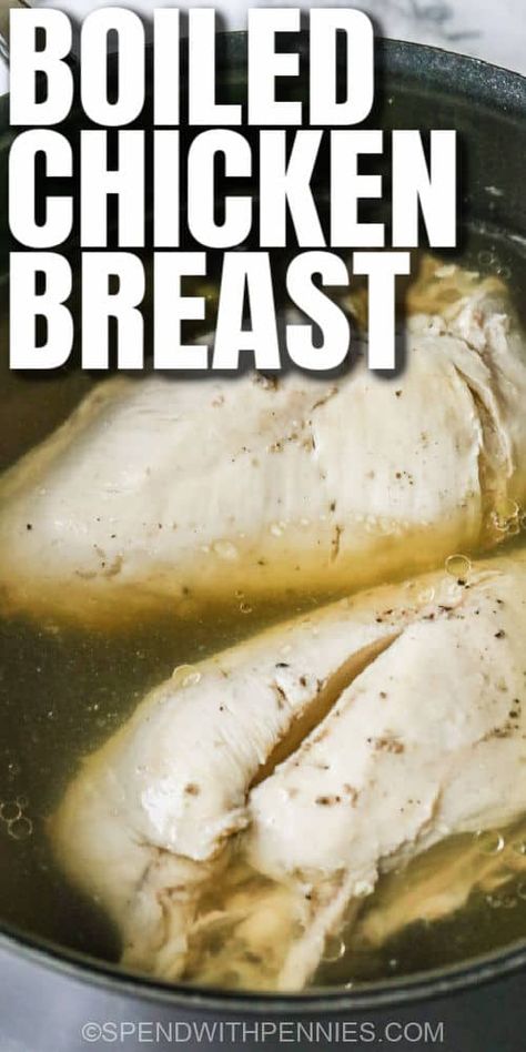 Want to know what to make with boiled chicken breast? Try it in chicken salad, chicken tacos, or buffalo chicken dip. We have all the recipes you need for boiled chicken meal prep. #spendwithpennies #boiledchickenbreast #mealprep #entree #recipe #howlong #recipes #howto #tender #healthy Boil Chicken Recipes, Boiled Chicken Breast Recipes, Boil Chicken, 3 Ingredient Recipe, Boiled Chicken Recipes, Boiled Chicken Breast, Basic Cooking, Salad Chicken, Shredded Chicken Recipes