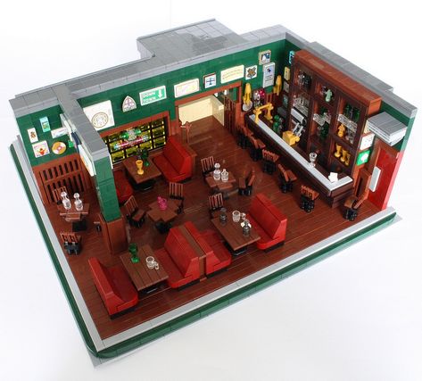 Lego Interior Design, Lego Office, Lego Minion, Lego Hotel, Easy Lego Creations, Lego House Ideas, Lego Building Ideas, Lego Furniture, Lego Games