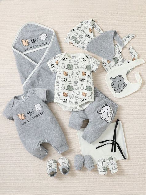 Multicolor  Collar Short Sleeve  Cartoon,Letter  Embellished Slight Stretch  Baby Boys Clothing Baby Boy Cartoon, Jumpsuit Pants, Fall Baby Clothes, Boy Cartoon, Newborn Boy Clothes, Bodysuit Jumpsuit, Baby Boy Clothes Newborn, Bead Charms Diy, Crochet Baby Booties