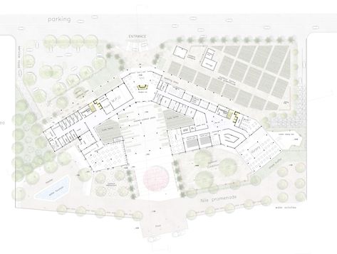 Agriculture Educational and Culture Center - Lands Design Agriculture Institute Architecture, Agriculture Collage, Agriculture Research Center, Agricultural Architecture, School Floor Plan, Exhibition Plan, Agriculture Projects, Culture Center, Farm Layout