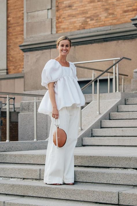 Street style inspiration from Copenhagen Fashion Week spring/summer 2020 - Vogue Australia Copenhagen Fashion Week Street Style, Stockholm Fashion Week, Swedish Fashion, Transition Outfits, Copenhagen Style, Copenhagen Fashion Week, Vogue Australia, Looks Street Style, Couture Week