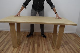 Making High End Furniture From Plywood - DIY Modern Dining Table : 6 Steps (with Pictures) - Instructables Diy Modern Dining Table, Plywood Diy, Plywood Table, Wood Table Diy, Build A Frame, High End Furniture, Plywood Sheets, Plywood Furniture, Dining Table Top