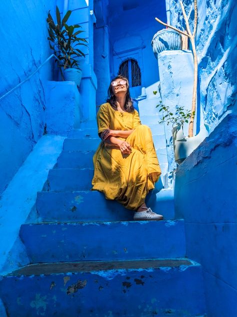 Jodhpur Photography Poses, Blue City Jodhpur Photography, Jodhpur Photoshoot, Jaipur Poses, Udaipur Poses, Jodhpur Aesthetic, Jodhpur Photography, Rajasthan Photo, Blue City Jodhpur