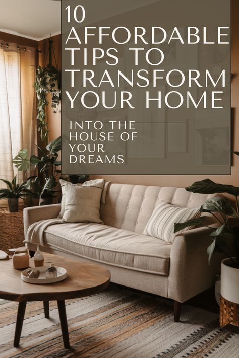 Revamp your space without spending a fortune! These 10 budget-friendly ideas will help you turn your house into the dream home you’ve always wanted. Where To Start Decorating Home, Living Room Redo On A Budget, Home Interior Renovation, Normal House Interiors, Updating House On A Budget, Home Makeover On A Budget, Easy Home Upgrades, Low Budget House, Construction Decor