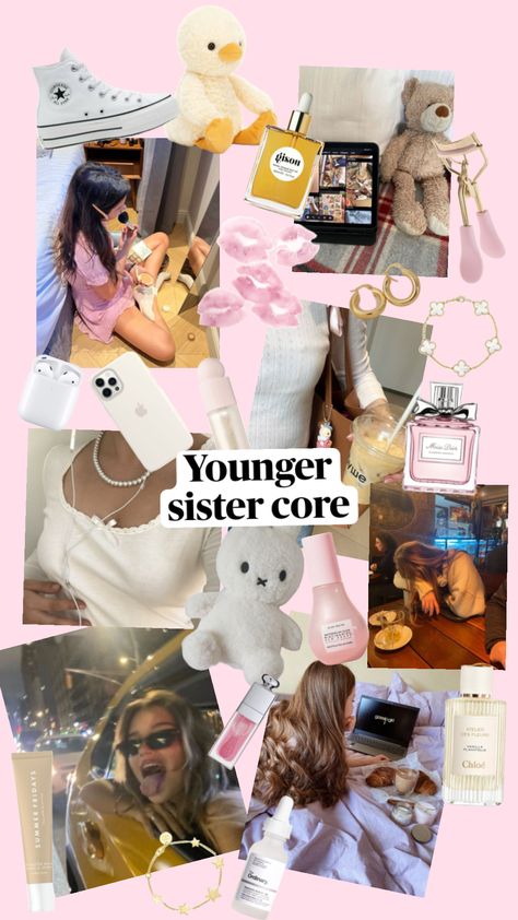 #youngersister #youngersistercore#cute#aesthetic Younger Sister Aesthetic, Sister Aesthetic, Younger Sister, Summer Fridays, Cute Aesthetic