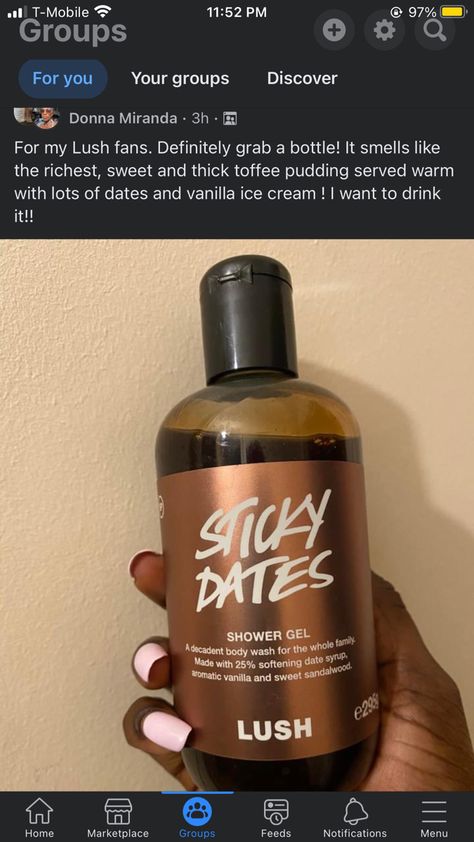 Lush Vanilla, Sticky Dates, Lush Products, Fragrances Perfume Woman, Perfume Collection Fragrance, Shower Skin Care, Body Smells, Healthy Skin Tips, Perfume Scents