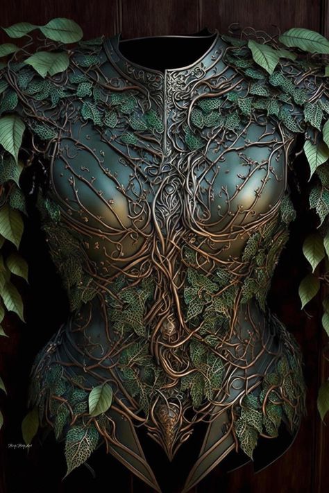 Art by the wonderful Beep Boop Art on facebook Witchy Recipes, Elf Armor, Forest Fae, Armor Dress, Armor Clothing, Warrior Outfit, Fair Outfits, Female Armor, Chique Outfits