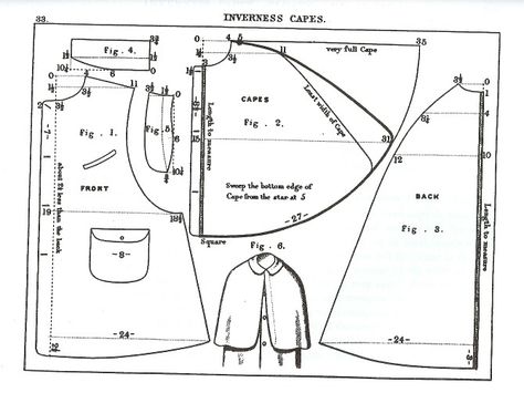 Inverness cape Cape Coat Pattern, Inverness Coat, Inverness Cape, Mantel Cape, Cape Pattern, Sheep Clothing, Tailoring Techniques, Garment Pattern, Costume Patterns