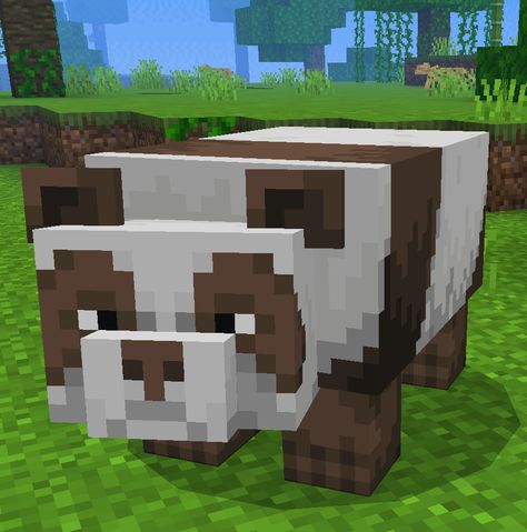 Minecraft Panda, Brown Panda, Minecraft Wallpaper, Fat Cat, Topper Cake, Minecraft Designs, Year 2, Nature Aesthetic, Creepers