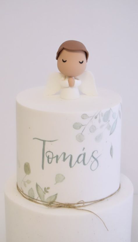 Cake Baptism Boy, Green Baptism Cake, Babtisim Cake Boy, Baptismal Cake Boy, Baptism Boy Cake, Baptismal Cake Boy Simple, Simple Christening Cake, Baby Baptism Cake, Simple Baptism Cake