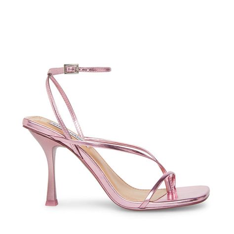 Metallic Pink Heels, Pink Metallic Heels, Office Heels, Miami Trip, Heels Steve Madden, Steve Madden Store, Men's Shoes Accessories, Steve Madden Heels, Square Toe Heels