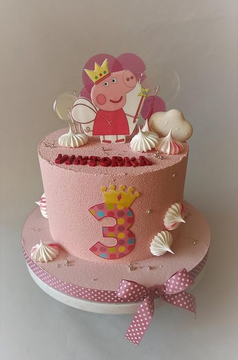 Tortas Peppa Pig, Birthday Cakes Girls Kids, Bolo Da Peppa Pig, Peppa Pig Birthday Decorations, Peppa Pig Birthday Cake, Teapot Cake, Pig Birthday Cakes, Baby First Birthday Cake, Baby Cake Smash