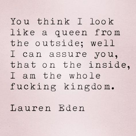 Bow down bitches #queens_over_bitches RP @ofyesteryear Life Images Pictures, Lauren Eden, Fantastic Quotes, Nice Images, Ig Captions, Hear Me Roar, Literature Quotes, Peace Quotes, Poetry Words