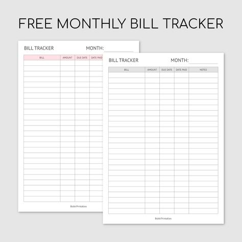 Digital Bill Tracker, Bill Schedule Printable, Bill Binder Printables Free, Bill Due Date Printable, Bill Pay Tracker Free Printable, Finance Template Free Printables, Bill Tracking Printable Free, Monthly Bill Planner Printable Free, Monthly Bill Organizer Printable Free