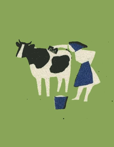 Cow Illustration Design, Cow Illustration Cute, Earthy Graphic Design, Typography Drawing, Cow Tattoo, Menu Illustration, Folk Illustration, Cow Illustration, Farm Craft