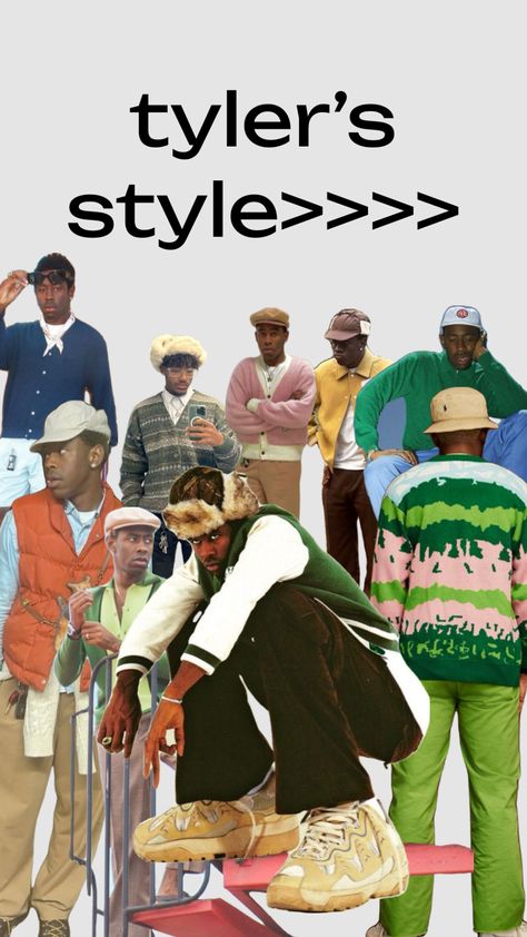 i know one of them isn’t tyler he fit the description ok #tylerthecreator #outfit #tylerthecreatorshuffle #shufflefyp Tyler The Creator Outfits Inspiration, Tyler The Creator Fashion, Tyler The Creator Outfits, Celebrity Inspired Outfits, Weirdcore Aesthetic, Classy Outfits Men, Old Outfits, Black Men Street Fashion, Pastel Outfit