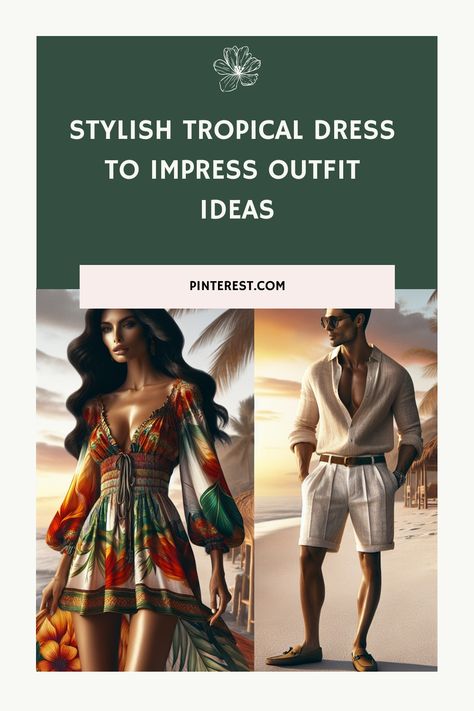 Stylish tropical dress and summer outfit ideas by the beach. Tropical Dress, Free Flowing, Summer Events, Bold Prints, Summer Party, Bold Colors, Beach Wedding, Dress To Impress, Paradise