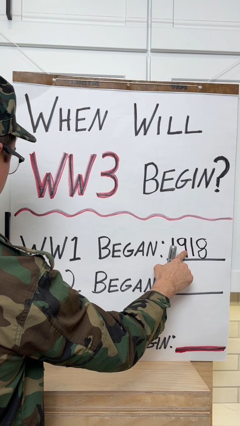 Caitlin - Soldier's Prediction of when WW3 will begin Ww3 Predictions, Video Recording, Aesthetic Shoes, Of Course, Short Film, Soldier, Entertainment, Novelty Sign, Film