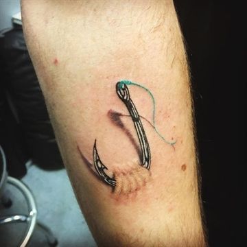 Catfish Tattoo, Fish Hook Tattoo, Ice Fishing Gifts, Tattoo Fishing, Fishing Tattoos, Hook Tattoo, Fishing Hook Tattoo, Hook Tattoos, Nurse Tattoo