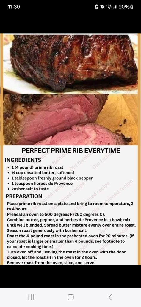 Prime Rib Recipes, Perfect Prime Rib, Prime Rib Roast Recipe, Cooking Prime Rib, Rib Roast Recipe, Beef Entrees, Rib Recipe, Prime Rib Recipe, Prime Rib Roast