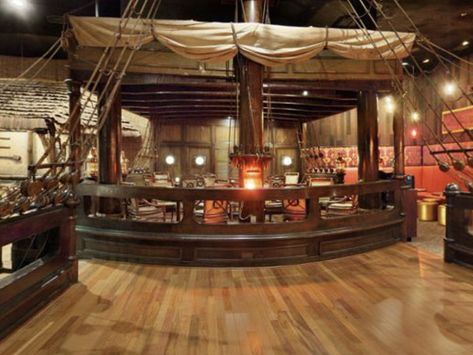 Pirate Tavern, Tavern Ideas, Fairmont Hotel San Francisco, Nautical Bar, Boat Bar, Deck Bar, Pirate Room, Pirate Decor, Bar Interior Design