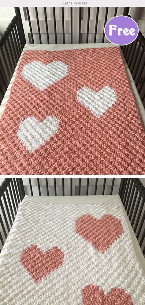 Heart Blanket Pattern, Corner 2 Corner, Crochet Heart Blanket, Crochet C2c Pattern, C2c Crochet Pattern Free, C2c Blanket, C2c Patterns, Free Baby Blanket Patterns, C2c Crochet Blanket