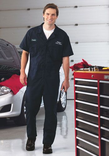 This is Ogun's outfit for the Act II when he becomes a car mechanic, its is very comfortable and strechy but still has shape for his body. Mechanic Uniform Men, Technician Uniform, Mechanic Outfit, Mechanic Fashion, Mechanic Costume, Mechanic Uniform, Mechanics Uniform, Mechanic Clothes, Mechanics Jacket