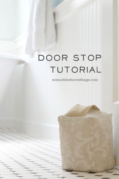 Door Stopper Diy, Doorstop Pattern, Fabric Door Stop, Pillow Covers Tutorial, Fabric Door, Make A Door, Door Crafts, The Quilt Show, Diy Envelope