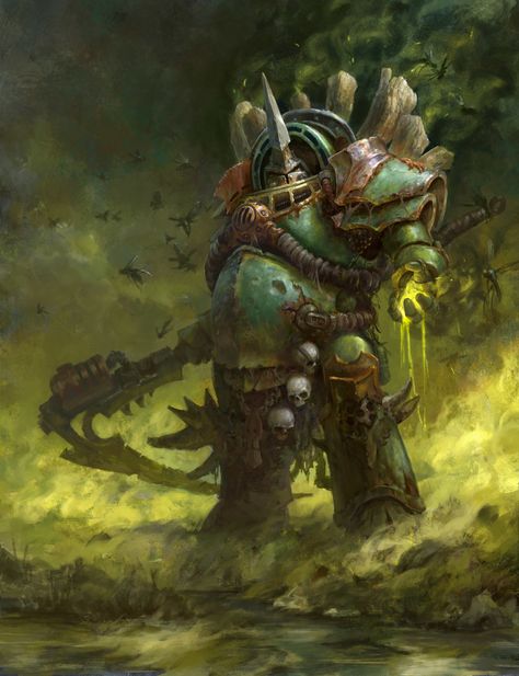 40k Terminator, Warhammer Nurgle, Nurgle 40k, Chaos Legion, The Destroyer, Warhammer 40k Art, Warhammer Models, Warhammer 30k, Warhammer Art