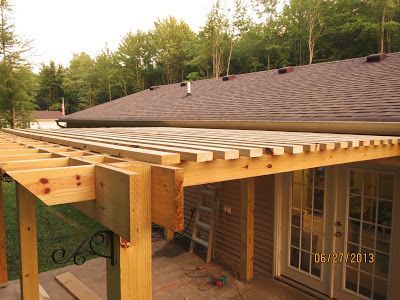 Build Your Own Pergola and Save TONS of Money – My List of Lists | Find the best DIY home decor, holiday DIY, and online tutorials for home tips and tricks. Pergola Diy, Building A Pergola, Pergola Attached To House, Pergola Design, Pergola Canopy, Wooden Pergola, Backyard Pergola, Deck With Pergola, Outdoor Diy Projects